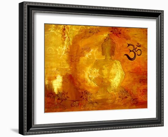 Buddha -Om I-Christine Ganz-Framed Art Print