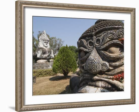 Buddha Park, Xieng Khuan, Vientiane, Laos, Indochina, Southeast Asia-Robert Harding-Framed Photographic Print