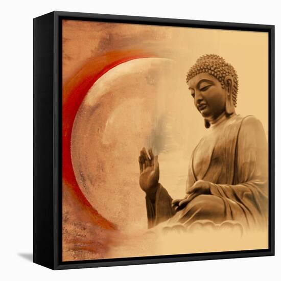 Buddha -Protection-Christine Ganz-Framed Stretched Canvas