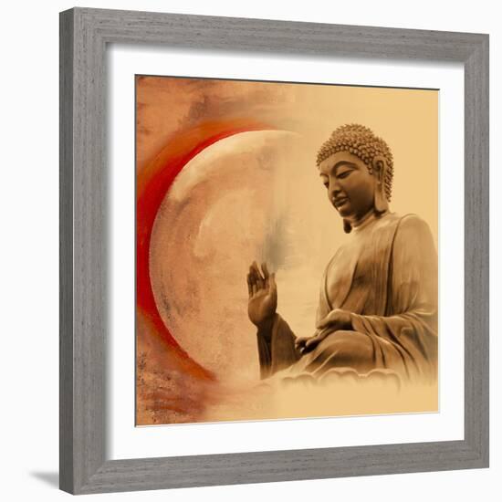 Buddha -Protection-Christine Ganz-Framed Art Print