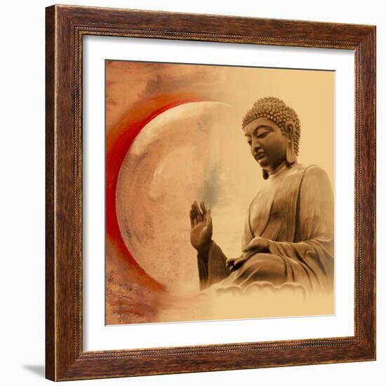 Buddha -Protection-Christine Ganz-Framed Art Print