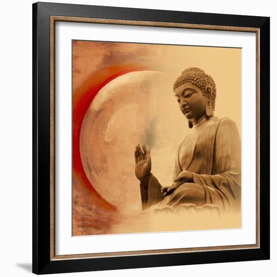 Buddha -Protection-Christine Ganz-Framed Art Print