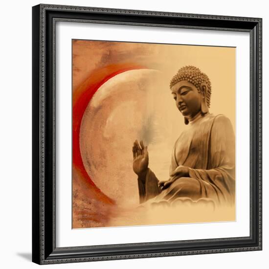 Buddha -Protection-Christine Ganz-Framed Art Print