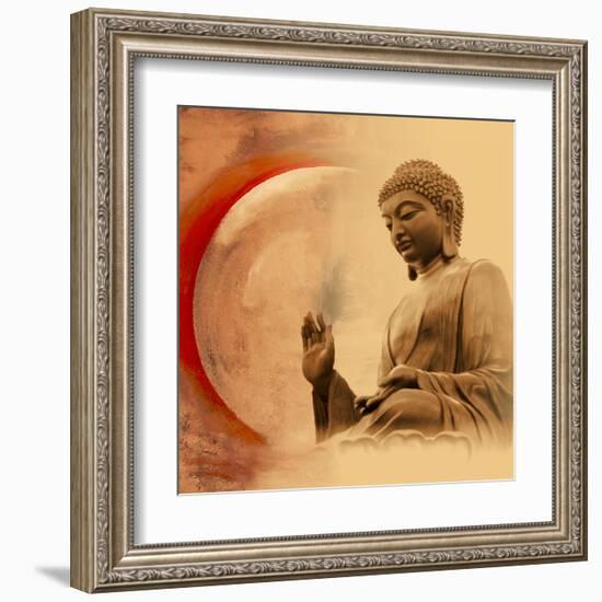 Buddha -Protection-Christine Ganz-Framed Art Print