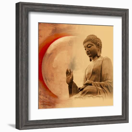 Buddha -Protection-Christine Ganz-Framed Art Print