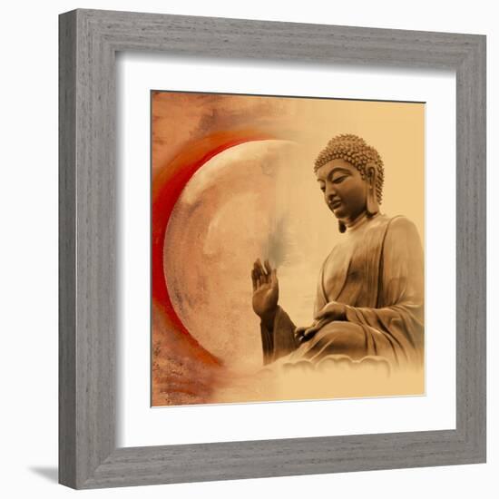 Buddha -Protection-Christine Ganz-Framed Art Print