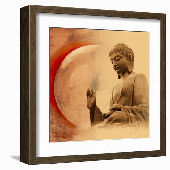 Buddha -Protection-Christine Ganz-Framed Art Print