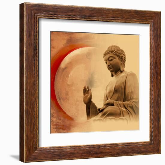 Buddha -Protection-Christine Ganz-Framed Art Print