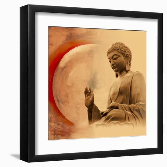 Buddha -Protection-Christine Ganz-Framed Art Print