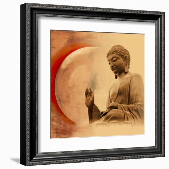 Buddha -Protection-Christine Ganz-Framed Art Print