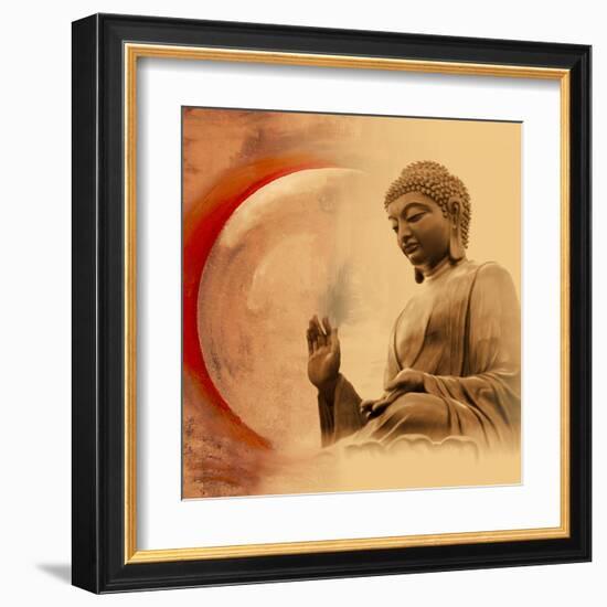 Buddha -Protection-Christine Ganz-Framed Art Print