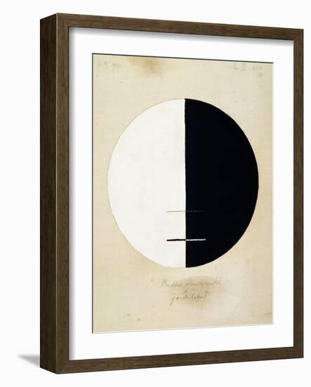 Buddha's Standpoint in the Earthly Life, No. 3A, 1920 (Oil on Canvas)-Hilma af Klint-Framed Giclee Print