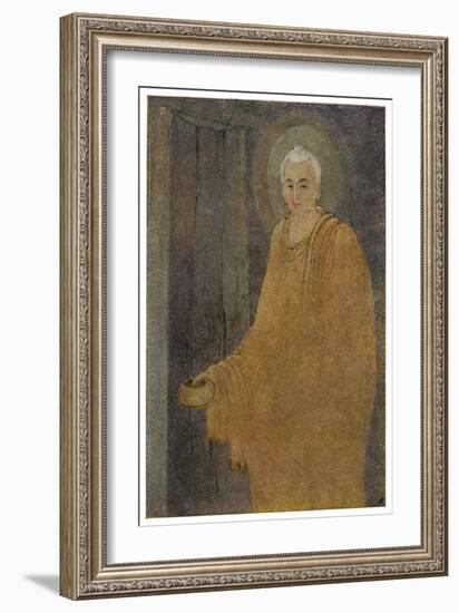 Buddha (Siddhartha) as a Mendicant Priest-Abanindro Nath Tagore-Framed Art Print