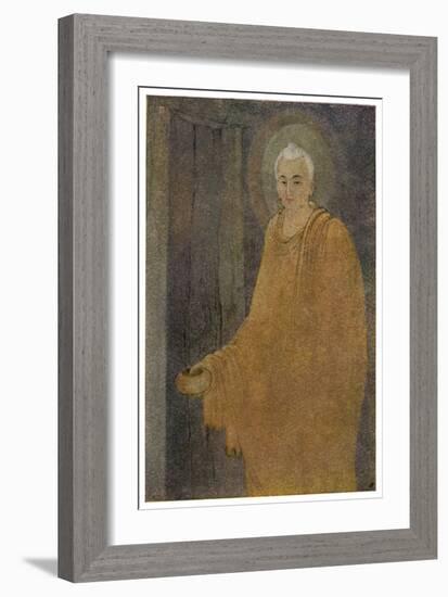 Buddha (Siddhartha) as a Mendicant Priest-Abanindro Nath Tagore-Framed Art Print