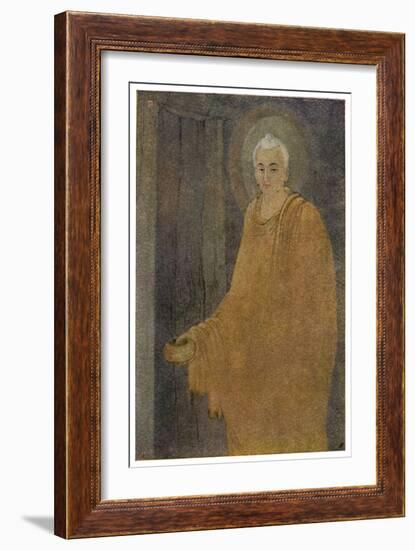 Buddha (Siddhartha) as a Mendicant Priest-Abanindro Nath Tagore-Framed Art Print