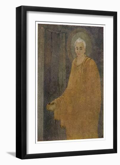 Buddha (Siddhartha) as a Mendicant Priest-Abanindro Nath Tagore-Framed Art Print