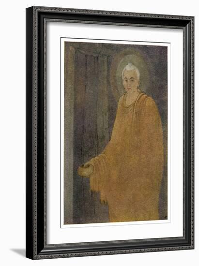 Buddha (Siddhartha) as a Mendicant Priest-Abanindro Nath Tagore-Framed Art Print
