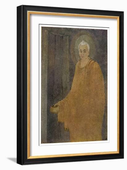 Buddha (Siddhartha) as a Mendicant Priest-Abanindro Nath Tagore-Framed Art Print