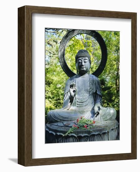 Buddha Statue (1790), Japanese Tea Gardens, Golden Gate Park, San Francisco, California, USA-Fraser Hall-Framed Photographic Print