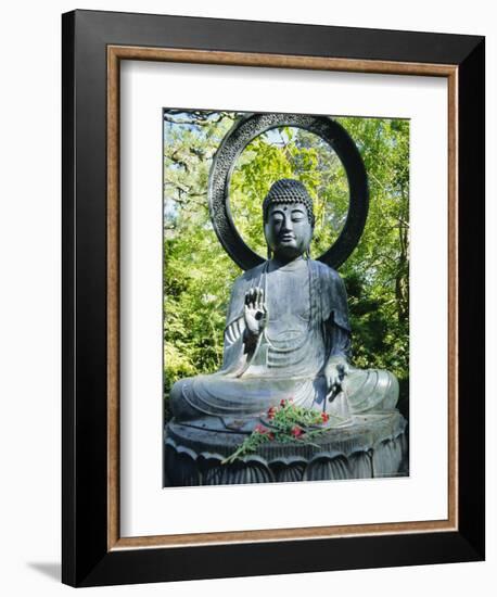 Buddha Statue (1790), Japanese Tea Gardens, Golden Gate Park, San Francisco, California, USA-Fraser Hall-Framed Photographic Print