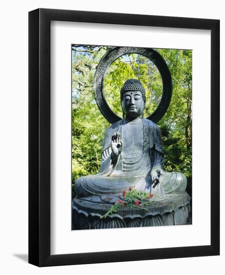 Buddha Statue (1790), Japanese Tea Gardens, Golden Gate Park, San Francisco, California, USA-Fraser Hall-Framed Photographic Print