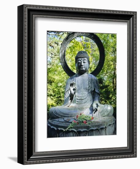 Buddha Statue (1790), Japanese Tea Gardens, Golden Gate Park, San Francisco, California, USA-Fraser Hall-Framed Photographic Print