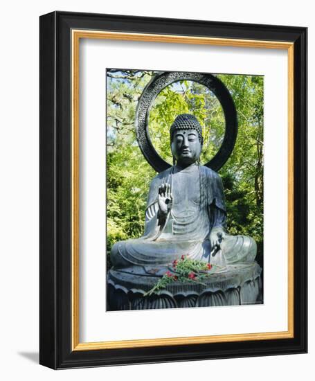 Buddha Statue (1790), Japanese Tea Gardens, Golden Gate Park, San Francisco, California, USA-Fraser Hall-Framed Photographic Print