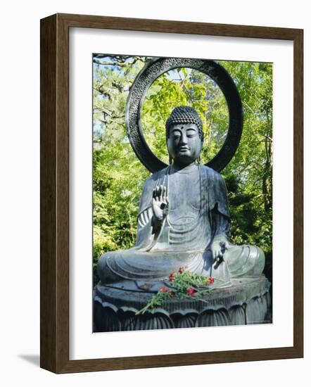 Buddha Statue (1790), Japanese Tea Gardens, Golden Gate Park, San Francisco, California, USA-Fraser Hall-Framed Photographic Print