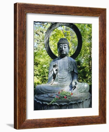 Buddha Statue (1790), Japanese Tea Gardens, Golden Gate Park, San Francisco, California, USA-Fraser Hall-Framed Photographic Print