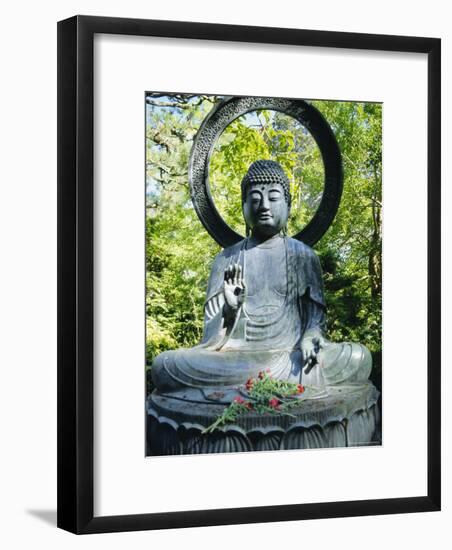 Buddha Statue (1790), Japanese Tea Gardens, Golden Gate Park, San Francisco, California, USA-Fraser Hall-Framed Photographic Print