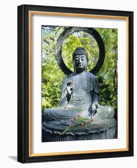 Buddha Statue (1790), Japanese Tea Gardens, Golden Gate Park, San Francisco, California, USA-Fraser Hall-Framed Photographic Print