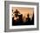 Buddha Statue and Sunset, Thailand-Gavriel Jecan-Framed Photographic Print