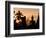 Buddha Statue and Sunset, Thailand-Gavriel Jecan-Framed Photographic Print