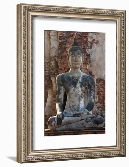 Buddha statue at Wat Mahathat, Ayutthaya Historical Park, Thailand-Art Wolfe-Framed Photographic Print