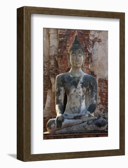 Buddha statue at Wat Mahathat, Ayutthaya Historical Park, Thailand-Art Wolfe-Framed Photographic Print