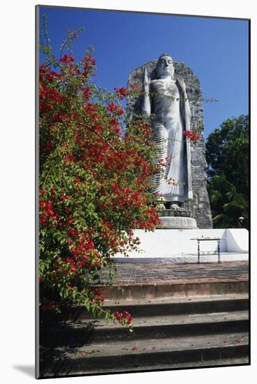 Buddha Statue in Front of Bandaranayaka Memorial International Conference Hall, Colombo, Sri Lanka-null-Mounted Photographic Print