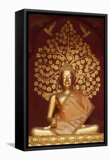 Buddha statue in Wat Phan On, Chiang Mai, Thailand, Southeast Asia, Asia-null-Framed Premier Image Canvas