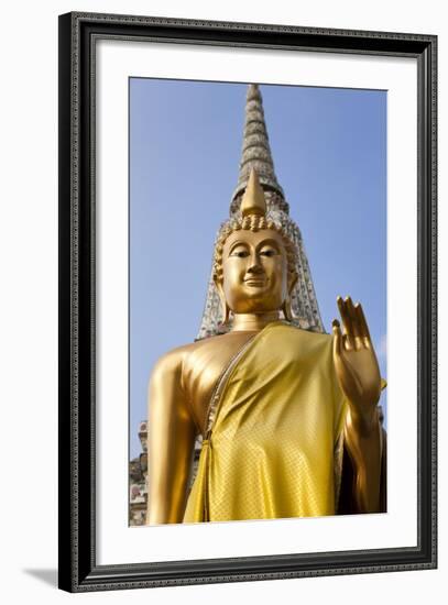 Buddha Statue, Temple of the Dawn (Wat Arun) in Bangkok Thailand-Peter Adams-Framed Photographic Print