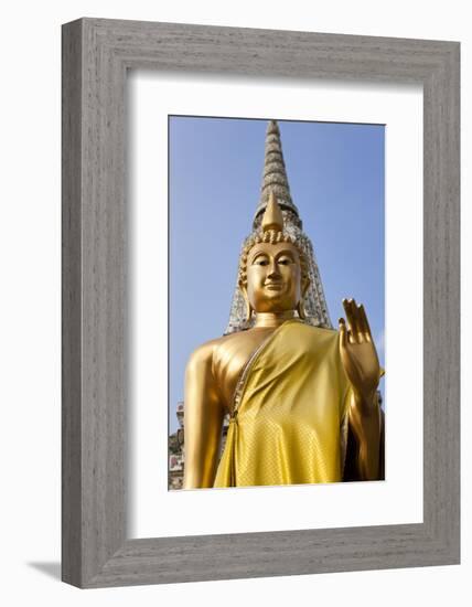 Buddha Statue, Temple of the Dawn (Wat Arun) in Bangkok Thailand-Peter Adams-Framed Photographic Print