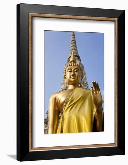 Buddha Statue, Temple of the Dawn (Wat Arun) in Bangkok Thailand-Peter Adams-Framed Photographic Print