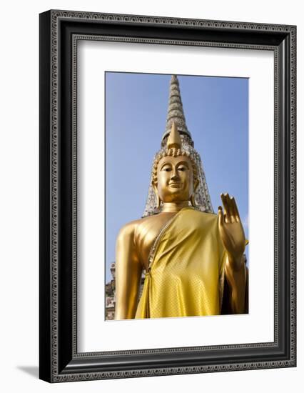 Buddha Statue, Temple of the Dawn (Wat Arun) in Bangkok Thailand-Peter Adams-Framed Photographic Print