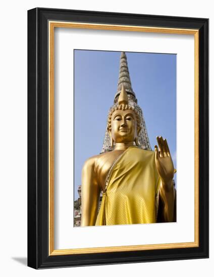 Buddha Statue, Temple of the Dawn (Wat Arun) in Bangkok Thailand-Peter Adams-Framed Photographic Print