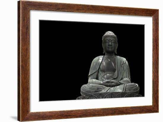 Buddha Statue-videowokart-Framed Premium Giclee Print
