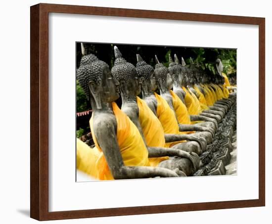 Buddha Statues, Ayuthaya, Thailand, Southeast Asia-Porteous Rod-Framed Photographic Print