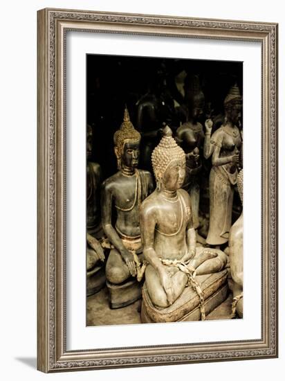 Buddha Statues I-Erin Berzel-Framed Photographic Print