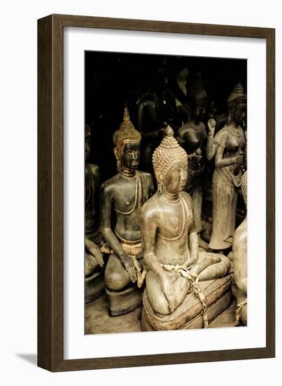 Buddha Statues I-Erin Berzel-Framed Photographic Print