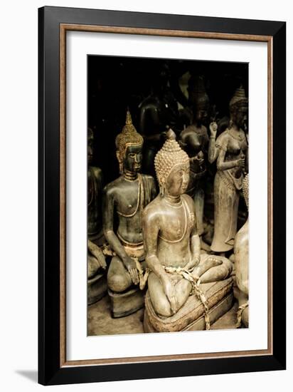 Buddha Statues I-Erin Berzel-Framed Photographic Print