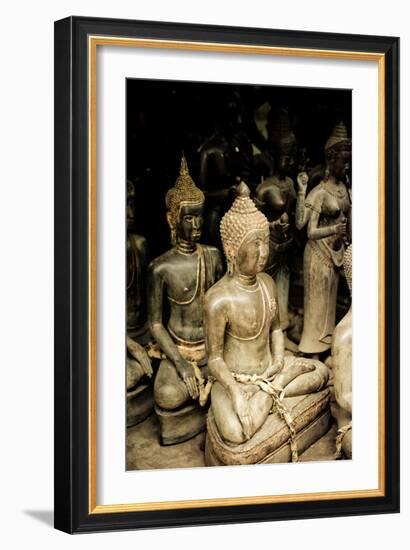 Buddha Statues I-Erin Berzel-Framed Photographic Print