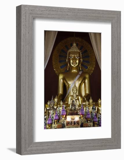 Buddha statues in Wat Chedi Luang, Chiang Mai, Thailand, Southeast Asia, Asia-null-Framed Photographic Print