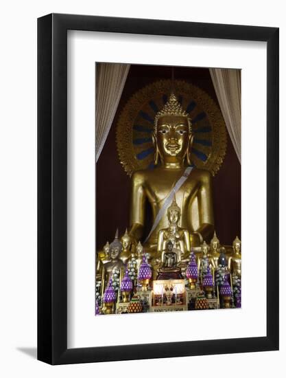 Buddha statues in Wat Chedi Luang, Chiang Mai, Thailand, Southeast Asia, Asia-null-Framed Photographic Print